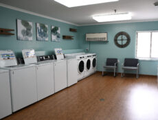 modern laundry facilities